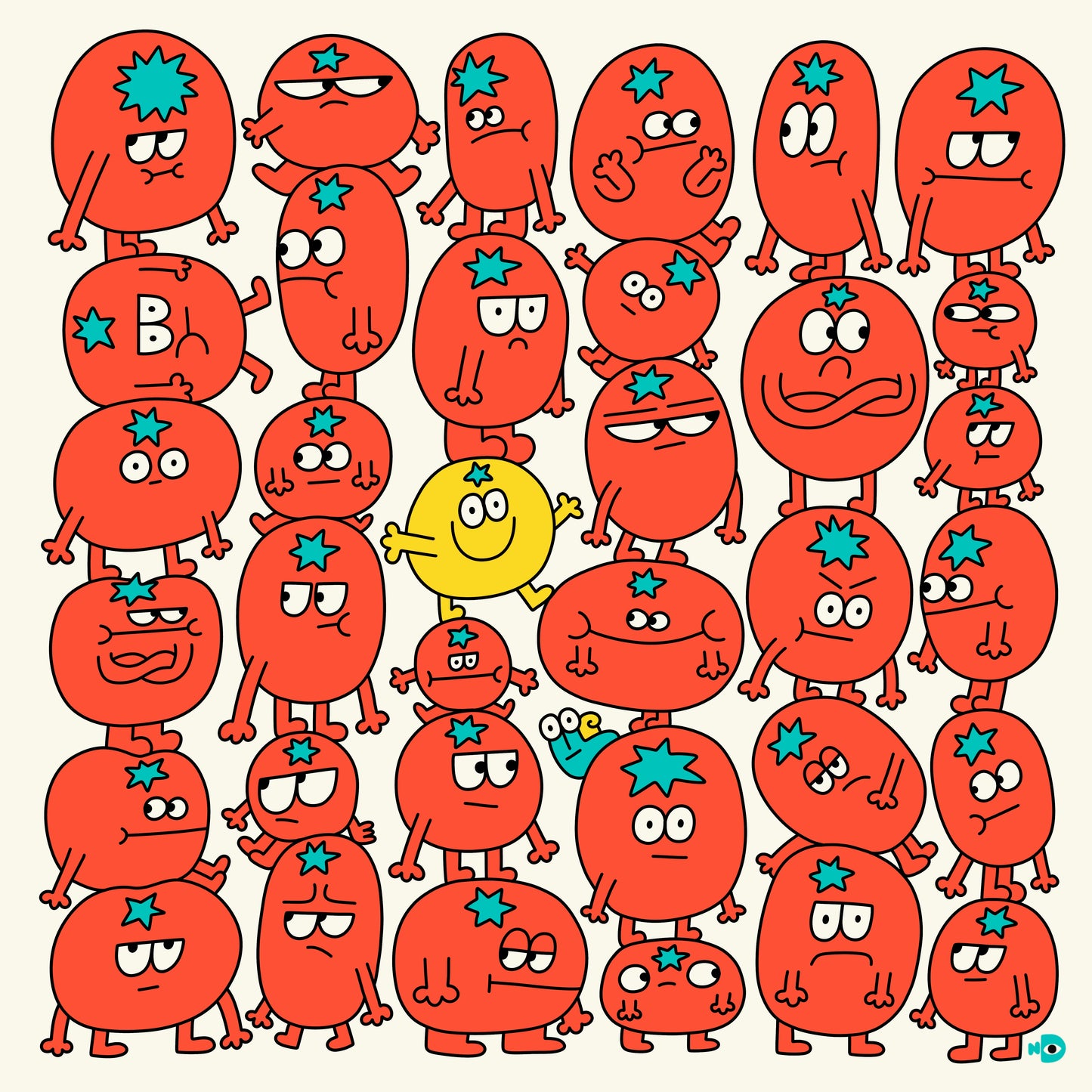 Art print “Funny Tomatoes”