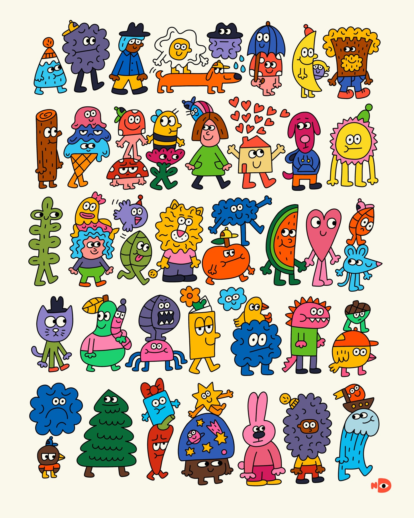 Art print “Funny guys”