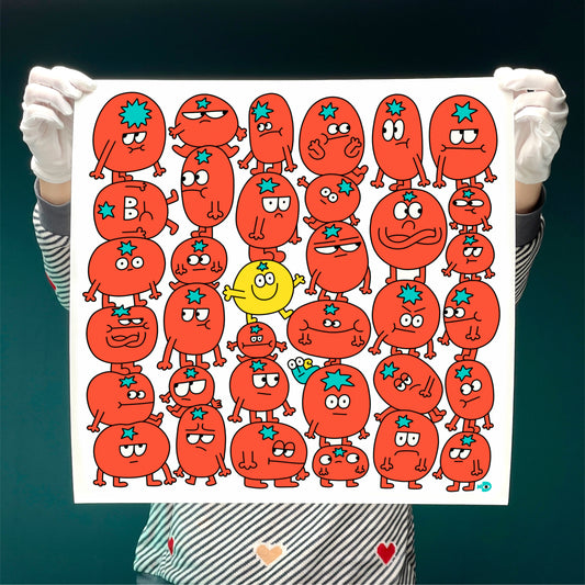 Art print “Funny Tomatoes”